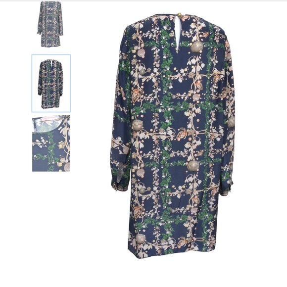 Matthew Williamson Flowerprint Seidenkleid Size 12 NEW WITH TAG! - Picture 2 of 5